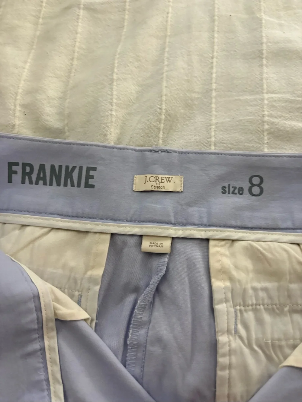 J.Crew Frankie Chino Shorts in Light Lavender
